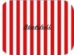 Listrado vermelho e branco